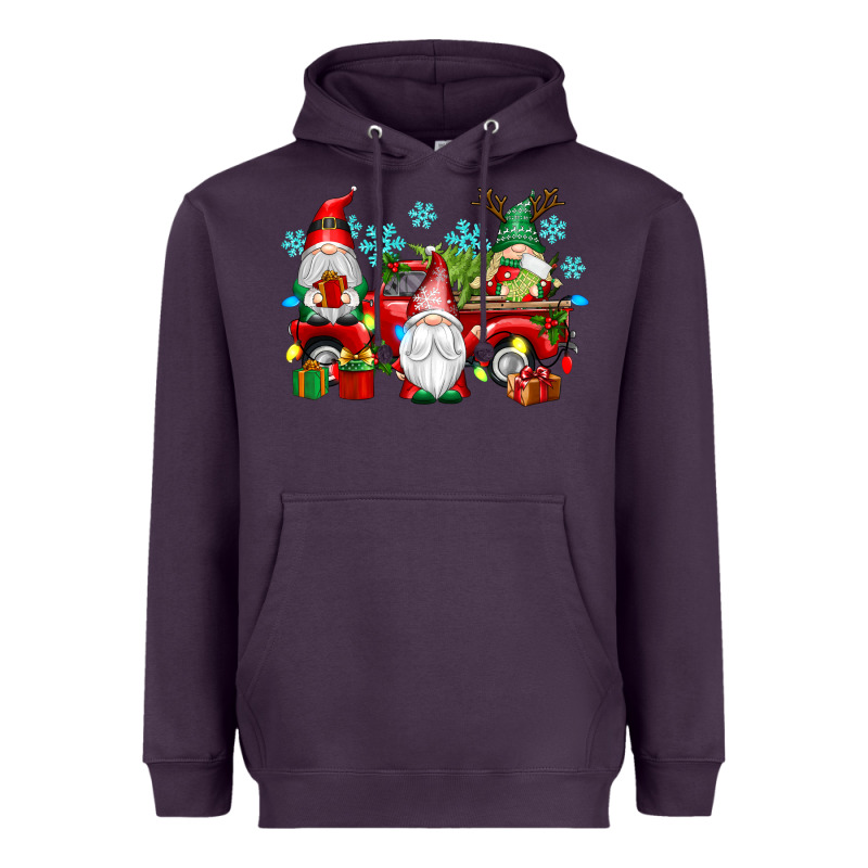 Christmas Gnome Truck Heavyweight Hoodie by texasbilliewilder | Teevron