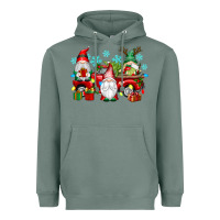 Sage christmas gnome truck Heavyweight Hoodie - texasbilliewilder