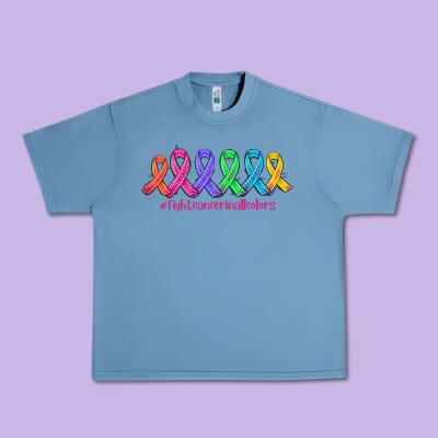 Fight Cancer In All Colors Urban Heavy Tee Designed By Adodesignshop