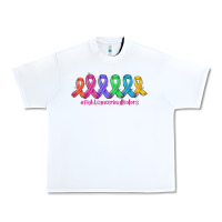 White fight cancer in all colors Urban Heavy Tee - AdoDesignShop