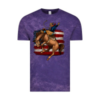 Cloud Purple bucking bronco Vintage Tee - Jasminsmagicworld