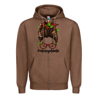 Chestnut christmas merry mama Zipper Hoodie - Jasminsmagicworld