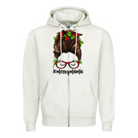 Oatmeal Heather christmas merry mama Zipper Hoodie - Jasminsmagicworld