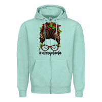Seafoam christmas merry mama Zipper Hoodie - Jasminsmagicworld