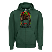 Sports Green christmas merry mama Zipper Hoodie - Jasminsmagicworld