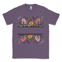 Lavender wildflower your text here Classic Tee - MaliasSmallBusiness