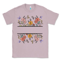 Lilac wildflower your text here Classic Tee - MaliasSmallBusiness