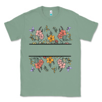 Sage wildflower your text here Classic Tee - MaliasSmallBusiness