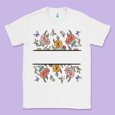 Wildflower Your Text Here Classic Tee Designed By Maliassmallbusiness