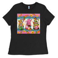 Black Easter Gnomies Tumbler Easter Day Ladies Tee - Neo Western