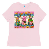 Bubblegum Pink Easter Gnomies Tumbler Easter Day Ladies Tee - Neo Western