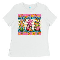 White Easter Gnomies Tumbler Easter Day Ladies Tee - Neo Western