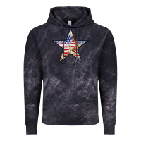 Cloud Black American Flag Star Vintage Hoodie - LillyAllenDesigns