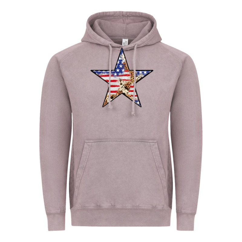American Flag Star Vintage Hoodie by LillyAllenDesigns | Teevron