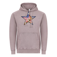 Vintage Zinc American Flag Star Vintage Hoodie - LillyAllenDesigns