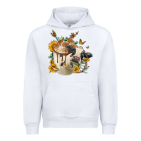 White Black And White Cow Coffee cup Urban Hoodie - FaDigitalArtStudio