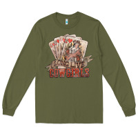 Army Green long live cowgirls cards Long Sleeve Tee - NancyCooperArtShop