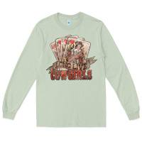 Matcha long live cowgirls cards Long Sleeve Tee - NancyCooperArtShop