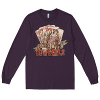 Plum long live cowgirls cards Long Sleeve Tee - NancyCooperArtShop