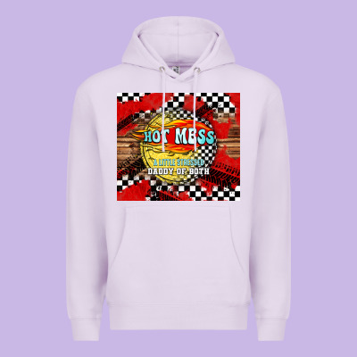 Hot Mess Daddy Of Both Premium Hoodie Designed By Tumblerdesignbyshophia