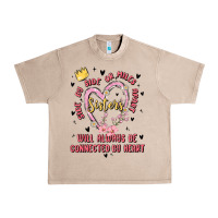 French Oak side by side or miles apart sisters will always be connected by heart Urban Heavy Tee - MaliasSmallBusiness