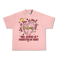 Salmon side by side or miles apart sisters will always be connected by heart Urban Heavy Tee - MaliasSmallBusiness