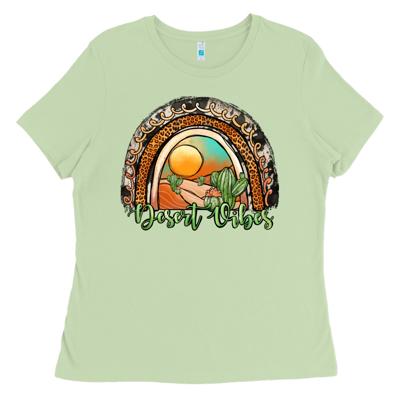 Desert Vibes Rainbow Ladies Tee by JahusDesignShop | Teevron
