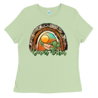Matcha desert vibes rainbow Ladies Tee - JahusDesignShop