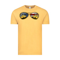 Vintage Mustard bus driver american sunglasses Vintage Tee - Jasminsmagicworld