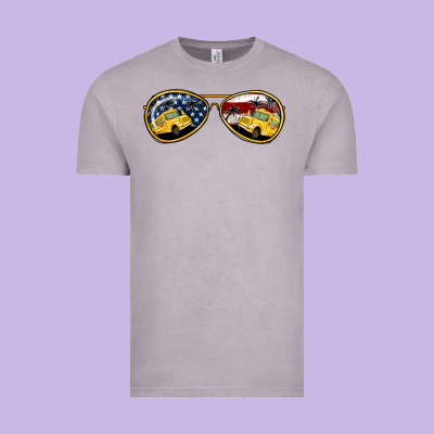 Bus Driver American Sunglasses Vintage Tee Designed By Jasminsmagicworld