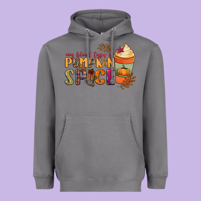 My Blood Type Is Pumpkin Spice Heavyweight Hoodie Designed By Nancycooperartshop