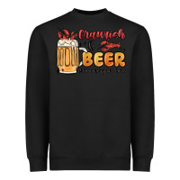 Black crawfish and beer that's why i'm here Heavyweight Sweatshirt - MaliasSmallBusiness