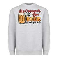 Heather Grey crawfish and beer that's why i'm here Heavyweight Sweatshirt - MaliasSmallBusiness