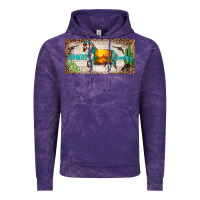 Cloud Purple western howdy cowboy horse sunset weapon cactus leopard  license plate Vintage Hoodie - BarkalooDesign