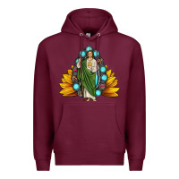 Burgundy san judas gemstone sunflower Premium Hoodie - JahusDesignShop