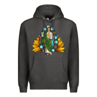 Charcoal Heather san judas gemstone sunflower Premium Hoodie - JahusDesignShop