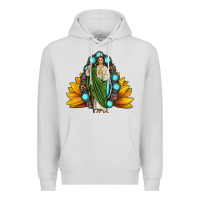 Dove Grey san judas gemstone sunflower Premium Hoodie - JahusDesignShop