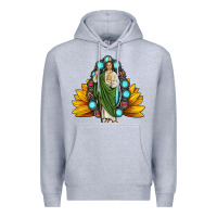 Heather Grey san judas gemstone sunflower Premium Hoodie - JahusDesignShop