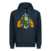 Navy san judas gemstone sunflower Premium Hoodie - JahusDesignShop