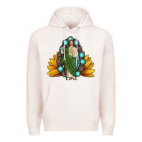 Pale Pink san judas gemstone sunflower Premium Hoodie - JahusDesignShop