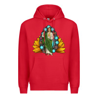 Red san judas gemstone sunflower Premium Hoodie - JahusDesignShop
