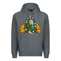 Rock san judas gemstone sunflower Premium Hoodie - JahusDesignShop