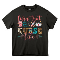 Asphalt livin' that nurse life Heavy Core Tee - FaDigitalArtStudio