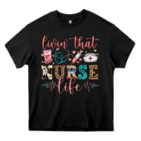Black livin' that nurse life Heavy Core Tee - FaDigitalArtStudio