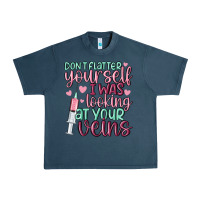Midnight Navy don't flatter yourself i was looking at your veins Urban Heavy Tee - MaliasSmallBusiness