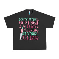 Pigment Black don't flatter yourself i was looking at your veins Urban Heavy Tee - MaliasSmallBusiness