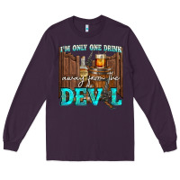Plum im only one drink Long Sleeve Tee - NancyCooperArtShop