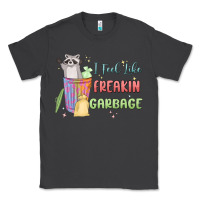 Smoke i feel like garbage raccoon Classic Tee - MaliasSmallBusiness