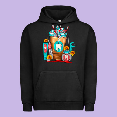 Dentist Cold Drink Frappe Urban Hoodie Designed By Fadigitalartstudio