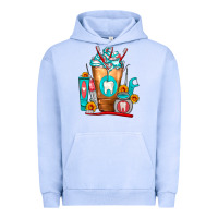 Pigment Grape Ice Dentist Cold Drink Frappe Urban Hoodie - FaDigitalArtStudio